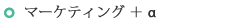 マーケティング ＋α 
