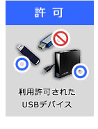 USBストレージの許可