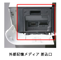 外部記憶メディア差込口